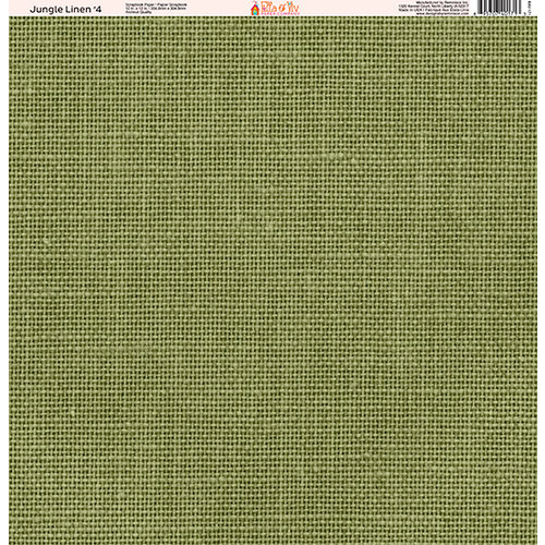 Ella and Viv Paper Company - Jungle Linen Collection - 12 x 12 Paper - Four