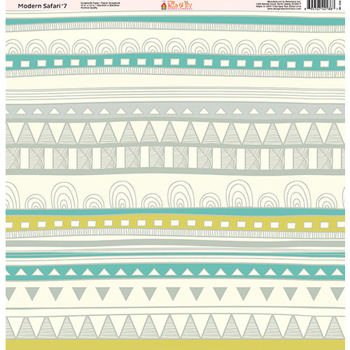 Ella and Viv Paper Company - Modern Safari Collection - 12 x 12 Paper - Seven