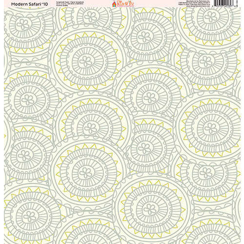 Ella and Viv Paper Company - Modern Safari Collection - 12 x 12 Paper - Ten