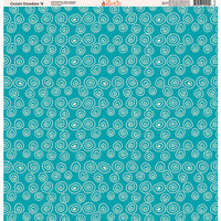 Ella and Viv Paper Company - Ocean Doodles Collection - 12 x 12 Paper - Nine