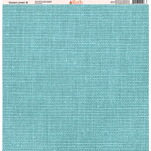 Ella and Viv Paper Company - Ocean Linen Collection - 12 x 12 Paper - Eight