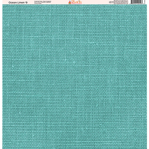 Ella and Viv Paper Company - Ocean Linen Collection - 12 x 12 Paper - Nine