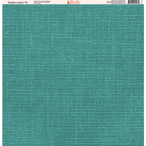 Ella and Viv Paper Company - Ocean Linen Collection - 12 x 12 Paper - Ten