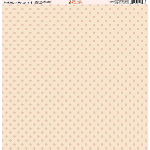 Ella and Viv Paper Company - Pink Blush Patterns Collection - 12 x 12 Paper - Three