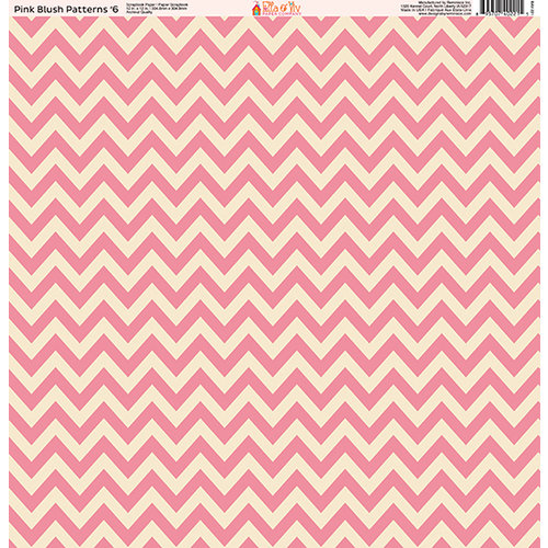 Ella and Viv Paper Company - Pink Blush Patterns Collection - 12 x 12 Paper - Six