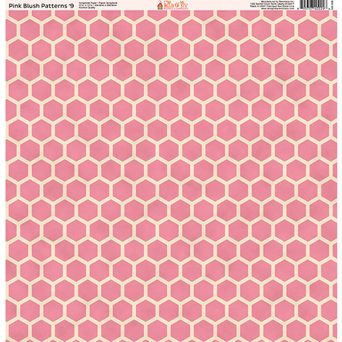 Ella and Viv Paper Company - Pink Blush Patterns Collection - 12 x 12 Paper - Nine