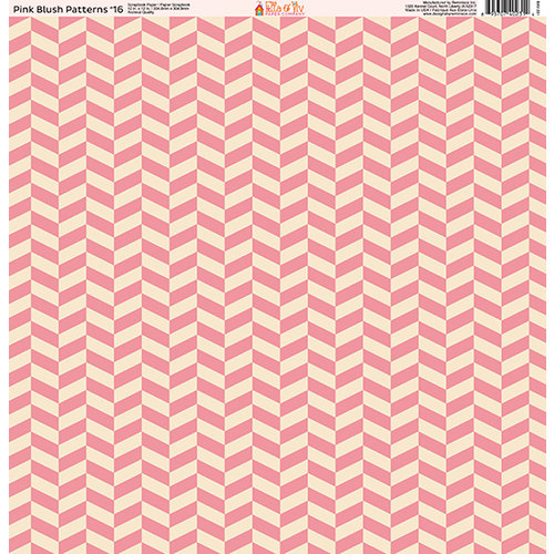 Ella and Viv Paper Company - Pink Blush Patterns Collection - 12 x 12 Paper - Sixteen