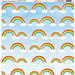 Ella and Viv Paper Company - Rainbow Connection Collection - 12 x 12 Paper - Eleven