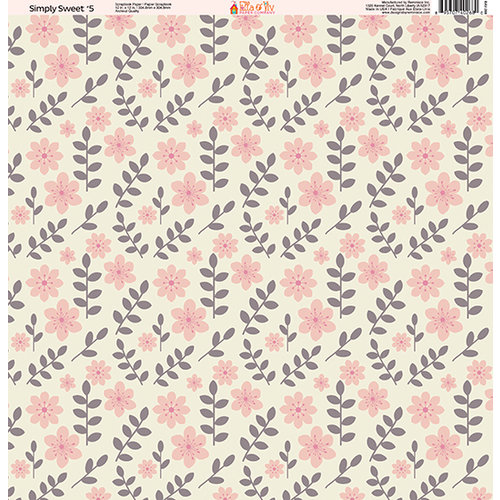Ella and Viv Paper Company - Simply Sweet Collection - 12 x 12 Paper - Five