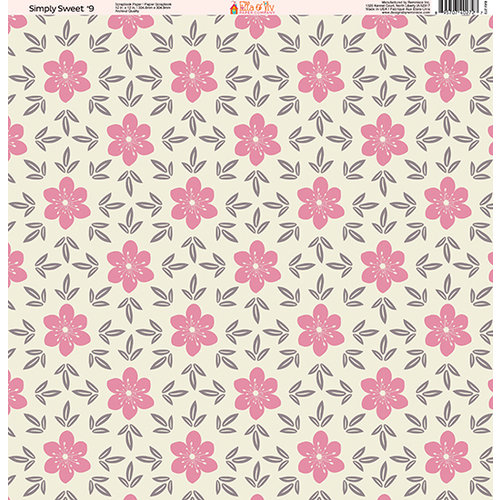 Ella and Viv Paper Company - Simply Sweet Collection - 12 x 12 Paper - Nine