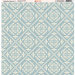 Ella and Viv Paper Company - Slate Blue Damask Collection - 12 x 12 Paper - Seven