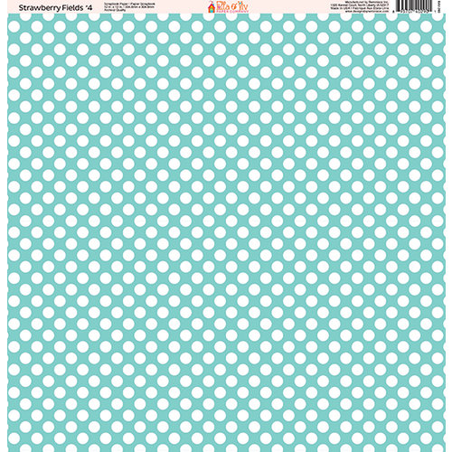 Ella and Viv Paper Company - Strawberry Fields Collection - 12 x 12 Paper - Four