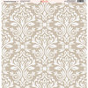 Ella and Viv Paper Company - Sunshine Damask Collection - 12 x 12 Paper - One