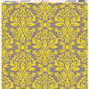 Ella and Viv Paper Company - Sunshine Damask Collection - 12 x 12 Paper - Two