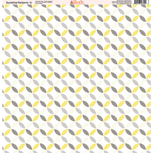 Ella and Viv Paper Company - Sunshine Patterns Collection - 12 x 12 Paper - Four