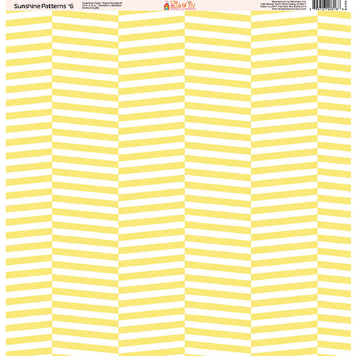 Ella and Viv Paper Company - Sunshine Patterns Collection - 12 x 12 Paper - Six