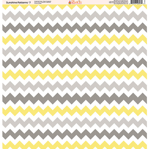 Ella and Viv Paper Company - Sunshine Patterns Collection - 12 x 12 Paper - Seven