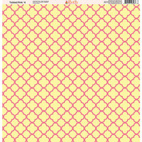 Ella and Viv Paper Company - Tickled Pink Patterns Collection - 12 x 12 Paper - Four