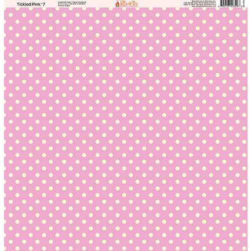 Ella and Viv Paper Company - Tickled Pink Patterns Collection - 12 x 12 Paper - Seven