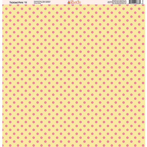 Ella and Viv Paper Company - Tickled Pink Patterns Collection - 12 x 12 Paper - Eleven