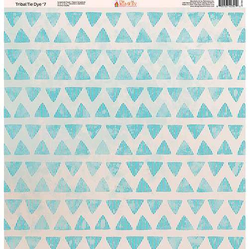 Ella and Viv Paper Company - Tribal Tie Dye Collection - 12 x 12 Paper - Seven