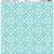 Ella and Viv Paper Company - Turquoise Damask Collection - 12 x 12 Paper - Eleven