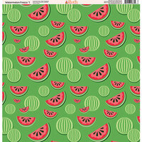 Ella and Viv Paper Company - Watermelon Fresca Collection - 12 x 12 Paper - One