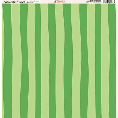 Ella and Viv Paper Company - Watermelon Fresca Collection - 12 x 12 Paper - Seven