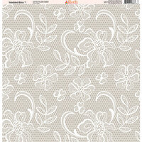 Ella and Viv Paper Company - Wedded Bliss Collection - 12 x 12 Paper - One