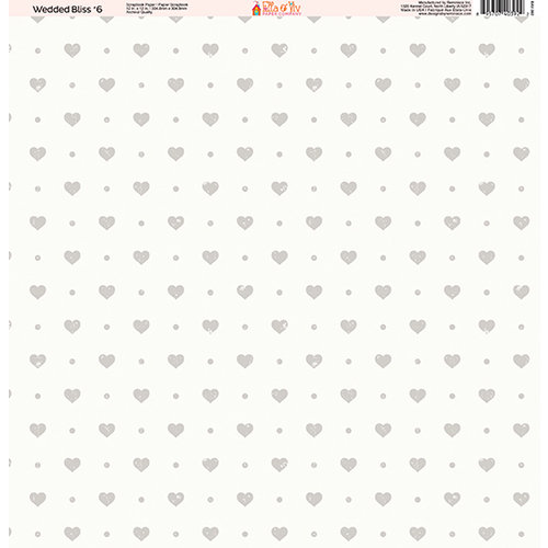 Ella and Viv Paper Company - Wedded Bliss Collection - 12 x 12 Paper - Six
