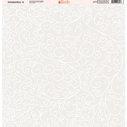 Ella and Viv Paper Company - Wedded Bliss Collection - 12 x 12 Paper - Eight