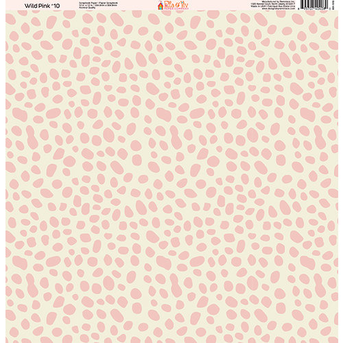 Ella and Viv Paper Company - Wild Pink Collection - 12 x 12 Paper - Ten