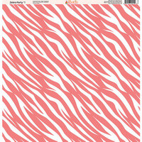 Ella and Viv Paper Company - Zebra Party Collection - 12 x 12 Paper - One