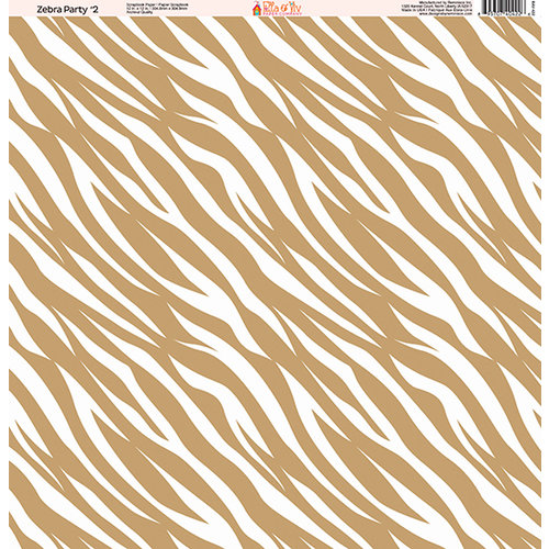 Ella and Viv Paper Company - Zebra Party Collection - 12 x 12 Paper - Two