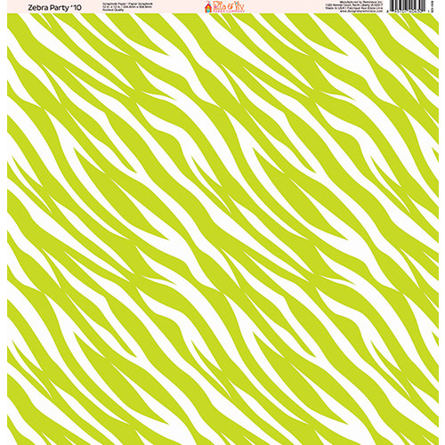 Ella and Viv Paper Company - Zebra Party Collection - 12 x 12 Paper - Ten
