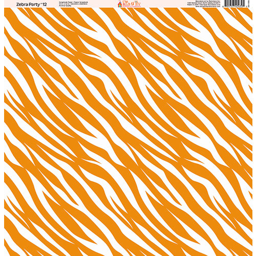 Ella and Viv Paper Company - Zebra Party Collection - 12 x 12 Paper - Twelve