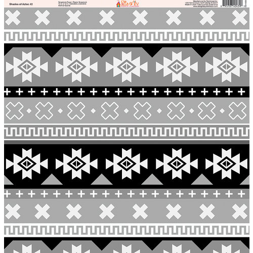 Ella and Viv Paper Company - Shades of Aztec Collection - 12 x 12 Paper - Two