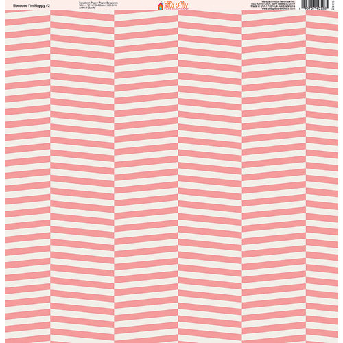 Ella and Viv Paper Company - Because I'm Happy Collection - 12 x 12 Paper - Two