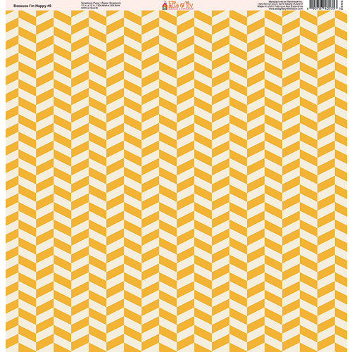 Ella and Viv Paper Company - Because I'm Happy Collection - 12 x 12 Paper - Nine