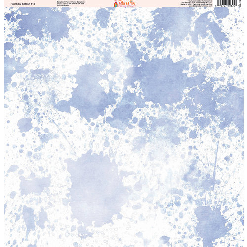 Ella and Viv Paper Company - Rainbow Splash Collection - 12 x 12 Paper - Fifteen