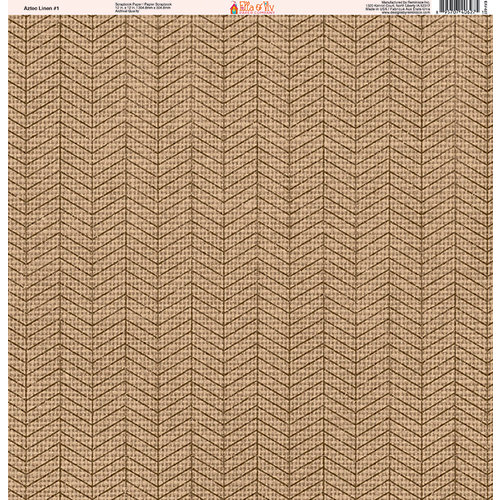 Ella and Viv Paper Company - Aztec Linen Collection - 12 x 12 Paper - One