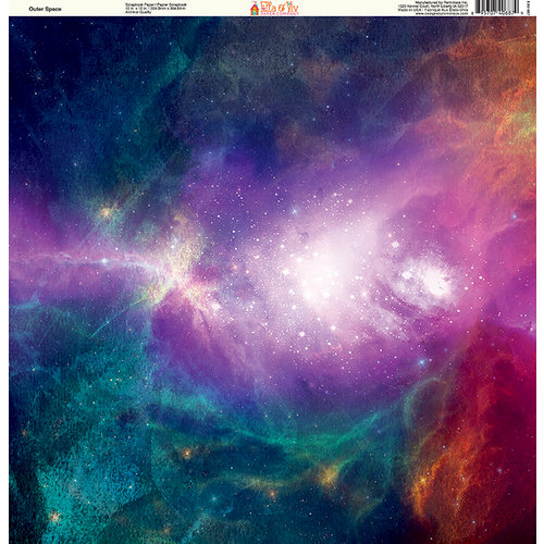 Ella and Viv Paper Company - Galaxy Collection - 12 x 12 Paper - Outer Space