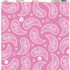 Ella and Viv Paper Company - Pretty Paisley Collection - 12 x 12 Paper - White on Purple Paisley