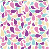 Ella and Viv Paper Company - Pretty Paisley Collection - 12 x 12 Paper - Multicolor Dew Drops