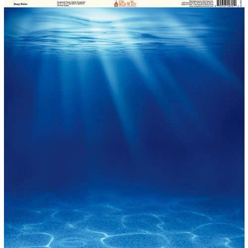 Ella and Viv Paper Company - H2O Collection - 12 x 12 Paper - Deep Water