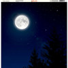 Ella and Viv Paper Company - The Great Outdoors Collection - 12 x 12 Paper - Full Moon Night Sky