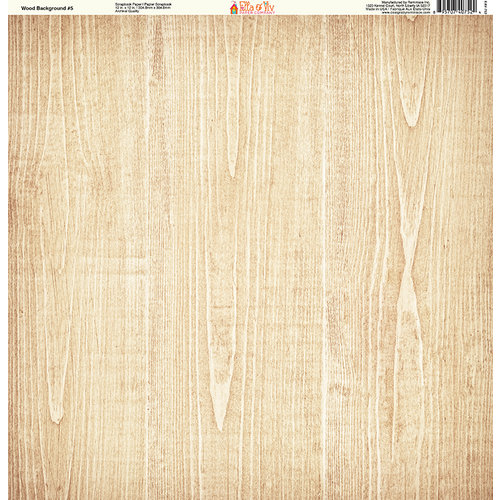 Ella and Viv Paper Company - Wood Backgrounds Collection - 12 x 12 Paper - Five