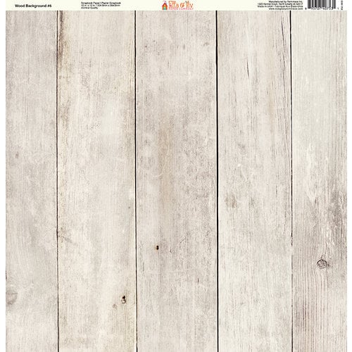 Ella and Viv Paper Company - Wood Backgrounds Collection - 12 x 12 Paper - Six