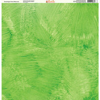 Ella and Viv Paper Company - Painted Collection - 12 x 12 Paper - Grasshopper Green Watercolor