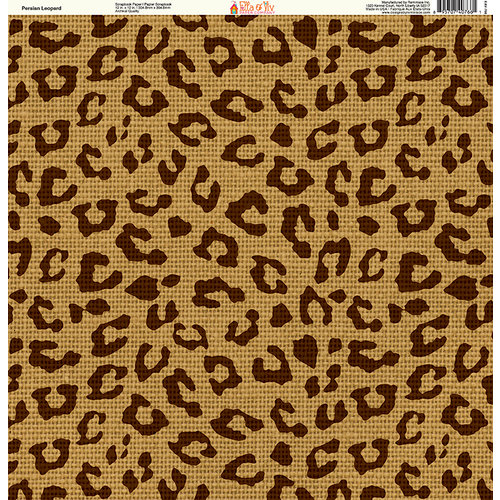 Ella and Viv Paper Company - Safari Collection - 12 x 12 Paper - Persian Leopard